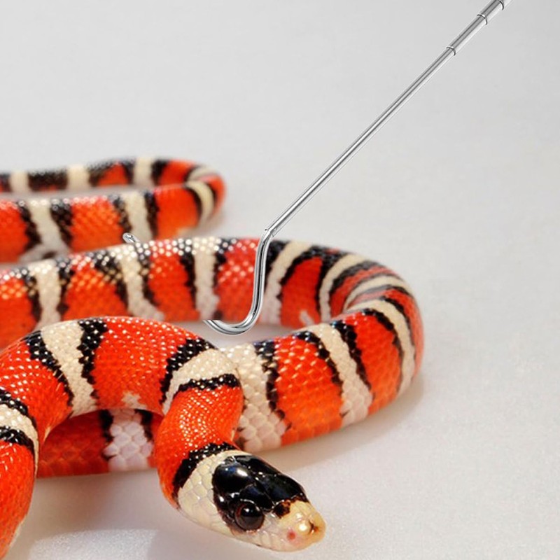 Kisangel Portable Snake Control Device 26 Retractable Snake Catcher Steel