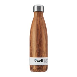 S'well - Stainless Steel Water Bottle (17 Fl Oz, Teakwood)