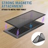 6 Pack Strong Magnetic Floor Vent Cover - PVC Mesh