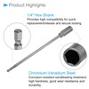CoCud Quick Change Nut Driver Bit, 13mm Metric, 250mm Length,