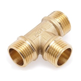 Pipe tee 1/2" male x 1/2" male x 1/2" male Equal Tee Pipe Fitting with rubber washer gaskets 1/2 inches