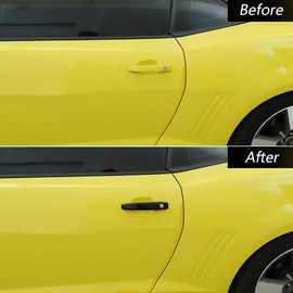 OKOVO Black Car Door Side Handle Cover Trim Accessories 2pc for Chevy for Camaro LS/LT/SS 2010-2015 & 1LT/1SS/2SS 2011-2012 & ZL1 2012-2015 & Z/28 2014-2015 Glossy BDSHCTFCC2A2