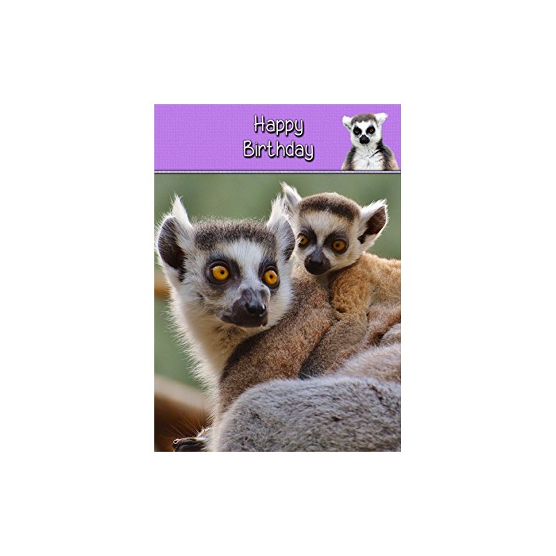 Lemur Birthday Card