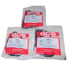 SCS 2224, ESD Wrist Strap, Adjustable with 10' Coiled Cord, (3) Pack, NEW