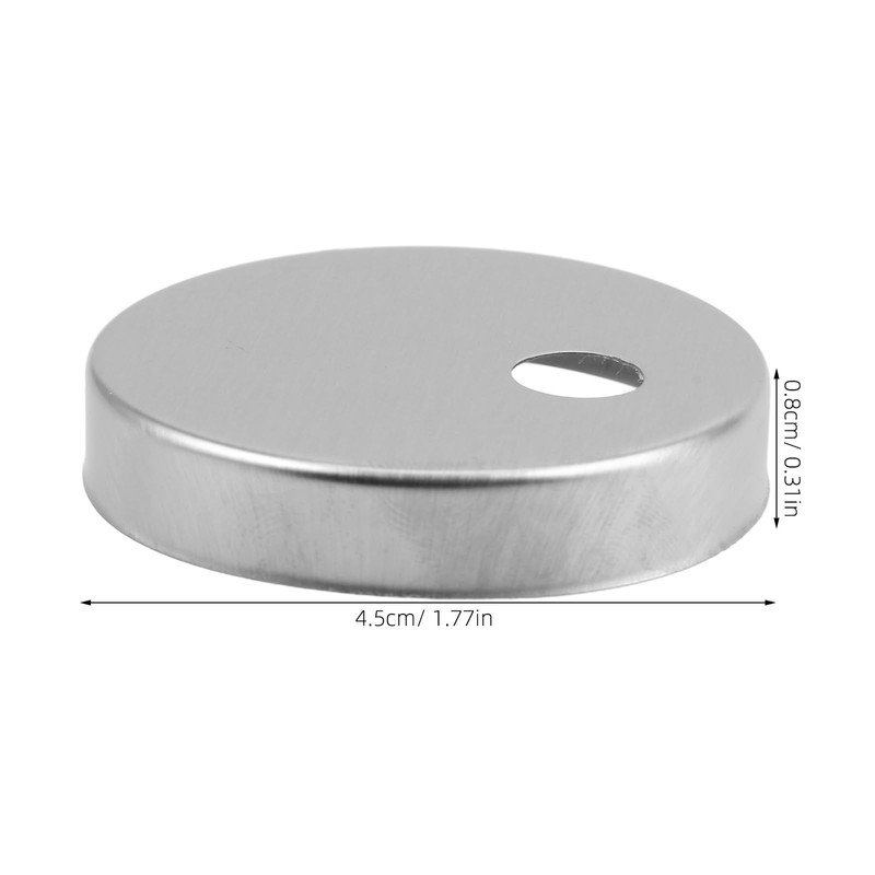 VILLCASE 2 Pairs Decorative Stainless Steel Toilet Seat Bolts Covers