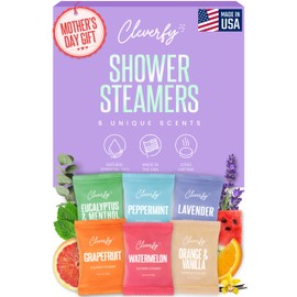 Cleverfy Shower Steamers Aromatherapy - Mothers Day Gifts for Mom, Wife from Husband, Grandma, Daughter and Sister - Birthday Gifts for Women, Mom, Teens, Girlfriend and Her - 6 Tablets