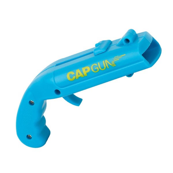 Blue Cap Gun Bottle Opener - Fun and Functional Novelty