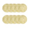 Pack of 10 Natural Face Loofah Sponge Exfoliating Pads, Made