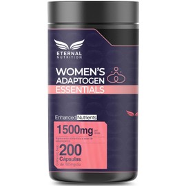 Eternal Nutrition Essentials Maca Adaptógenos Mujer 200 Cápsulas Schisandra Shatavari Reishi Ginseng 100 Porciones 1500 Bienestar Hormonal Control