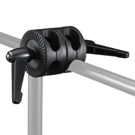 Soonpho Multi Functional Robust Handle Head Swivel Head Adapter Two Wheel Tube Clamps for Light Stand, Extension Boom Arm, Reflector Arm Support and Other Photographic Equipment