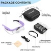 Magnifying Glass with Light, Rechargeable Magnifying Glasses 1.5X-5X Lenses, Magnify