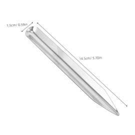 BUGUUYO 3pcs Stainless Steel Lab Spatula Pointed Rounded Bead Scoops for Mixing Transferring Powders Pastes in Laboratory and Classroom Use Easy to Clean