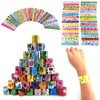 36 PCs Slap Bracelets Slap Wrist Bands with 36 Designs