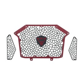 GAM Front Grille Set For Polaris RZR PRO XP 2020-24 Front Proformance Grill Black Red