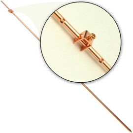 Skywalker - 4ft Ground Rod with Attached Wire Clamp | Copper Grounding Rod Protects Electric Fences, Antennas, Generators, Satellite Dishes