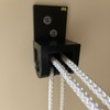 Telescopic Double Pulley for Pergola Rope (Black)