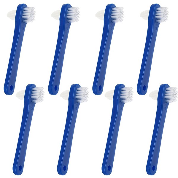 JECOMPRIS 8 Stück Zahnbürsten mit Doppelkopf, multifunktionale Mundreinigungswerkzeuge für Erwachsene,