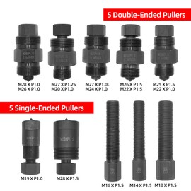 LK LEAPING KNIGHT Motorcycle Flywheel Puller Tool Set 10PCS,Flywheel Puller Set fit for Motorcycle Bikes, Honda, Suzuki, Bosch, Kawasaki, Ducati, Yamaha Flywheel