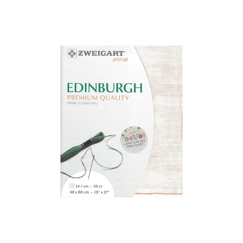 Zweigart Edinburgh Precut 35 ct. 3217 Colour 1079 Vintage Dune,
