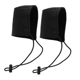 GANAZONO 2Pcs Driving Shoe Heel Protectors Wear Resistant Heel Cushions for Long Distance Driving Easy Install Black Shoe Covers Washable Reusable Heel Mat for Car Interior