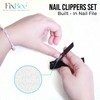 Fixbee Nail Clippers Set - Precision Toe Nail Clippers for