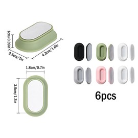 Anlising 6 x Magnetic Remote Control Holder, Remote Control Holder, Magnetic Holder, Remote Control Holder, Holder for Remote Control, Strong Wall Mount Remote Control, for Home, Office (5 Colours)