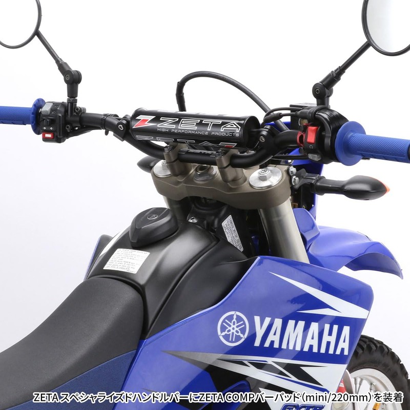 ジータレーシング(ZETA RACING) COMPバーパッド ミニ(220mm) ブラック 簡単取付け 怪我リスク軽減 ダートフリーク Dirtfreak ZE47-9232