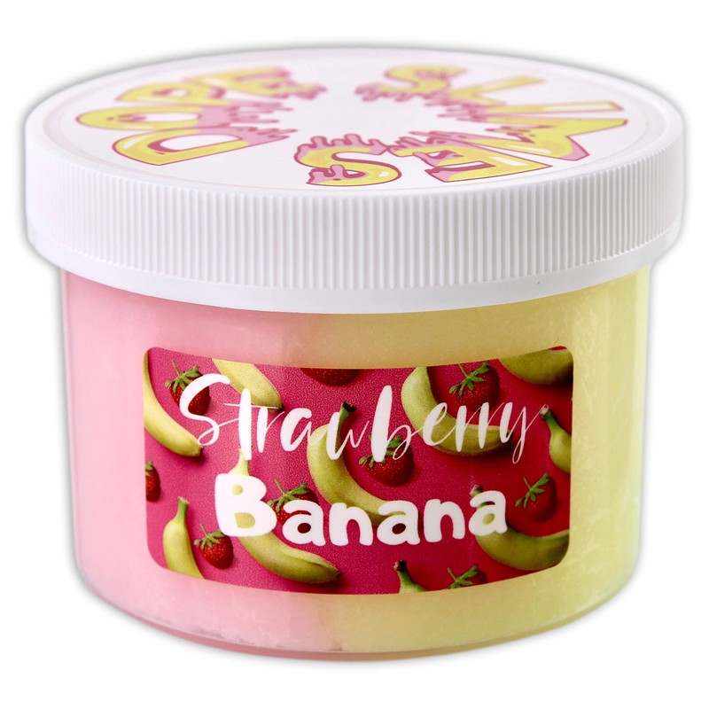 Strawberry Banana (8 fl/oz) - Scented Cloud Textured Slime -