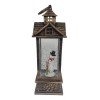 Snow Water Farol Navideño Muñeco Nieve Luz Led Musical Adornos
