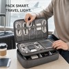Large Capacity Travel Electronics Organizer Bag, Water-Resistant Cable and Charger