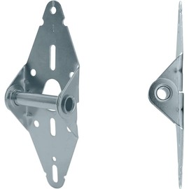 Garage Door Hinges 14 Gauge Steel with Galvanized Finish - Residential/Light Commercial Garage Door Replacement | Heavy Duty Hinge for Garage Door Repair | Hinge #1 (Set of 2)