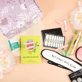 Therabox Glow Up Self Care Box with 7 Wellness Glow Up Products and Self Care Gifts for Women - Send a Beauty Makeover Care Package