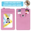 ID Card Holder Pack of 5 PU Leather Card Cases