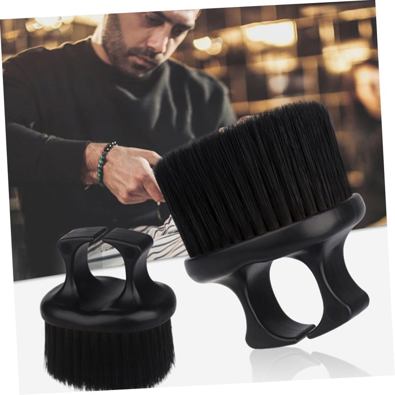 VICASKY 2 Pcs Barber Accessories Knuckle Beard Grooming Brush Retro