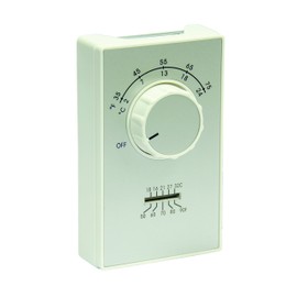 TPI ET9D4TS Series ET9 Line Voltage, DPST Heat Only, Terminal, 35°-75°F