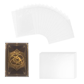 CAIXIANGYU 300 Pieces Standard Size Card Sleeves, Card Sleeves 66 x 91 mm, for Trading Card, MTG, Sports Cards, Game Cards (Transparent)