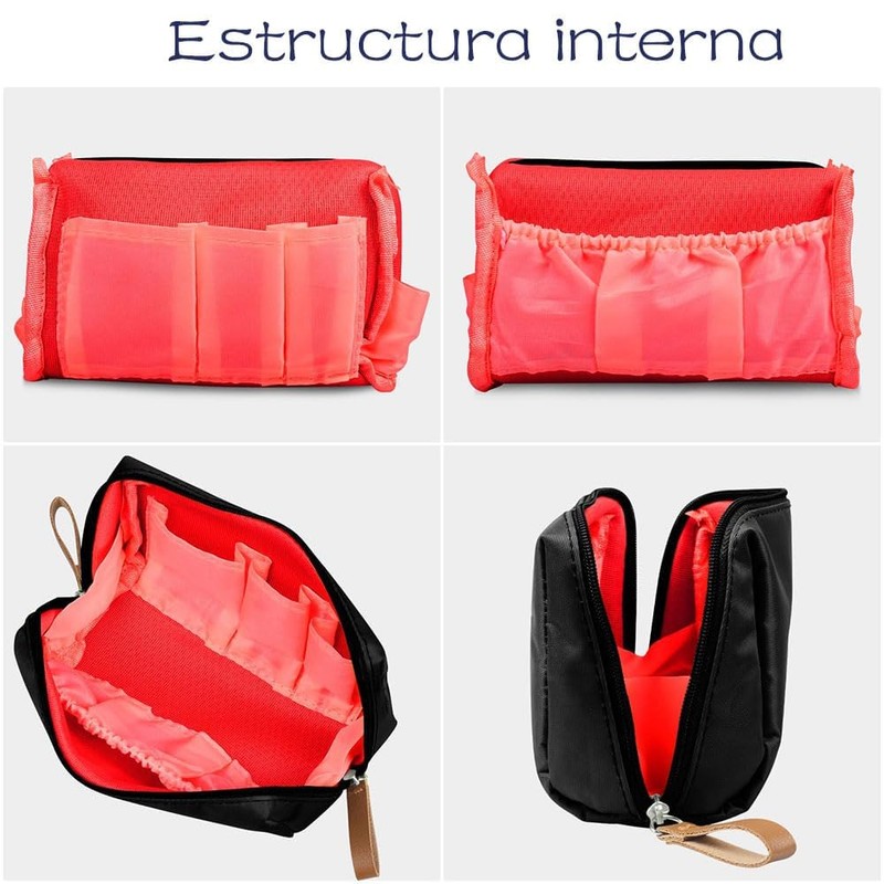 GeorgeX Bolsa de Maquillaje de Viaje para Mujer, Estuches de