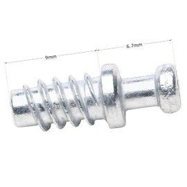 20 Pack Screw-in Dowel Furniture Connector, Zinc, 11/32" (9mm) Length for 3/16" (5mm) Hole, R014Z
