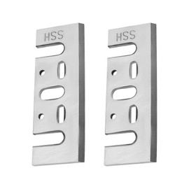 Be In Your Mind Pack of 2 HSS Planer Blades Replacement Planer Blade for Woodworking Compatible with DeWalt N556874 DCP580 Compatible with Makita 1001 1100 1125