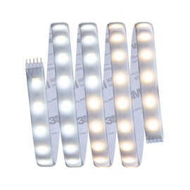 Paulmann 70623 LED Stripe MaxLED 500 Basisset Tunable White 1,5m 10W 230/24V 20VA Silber LED Lichtband Lichtstreifen Lichtschlauch