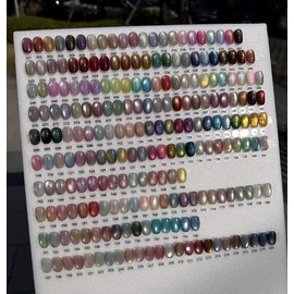 :300 Color: Magnet Gel One Color Handmade Nail Tips - Short Oval / :300컬러: 자석젤 원컬러 수제네일팁 - 숏오벌