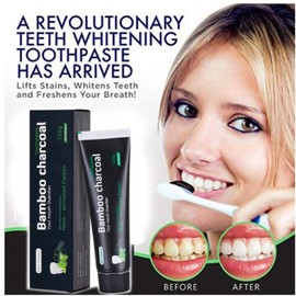 Activated Carbon Toothpaste White Teeth Bamboo Teeth Whitening Toothpaste Natural Fresh Breath Activated Carbon