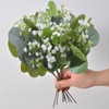 HONQX Artificial Eucalyptus Stems, 24 Pcs Gypsophila Artificial Flowers Greenery