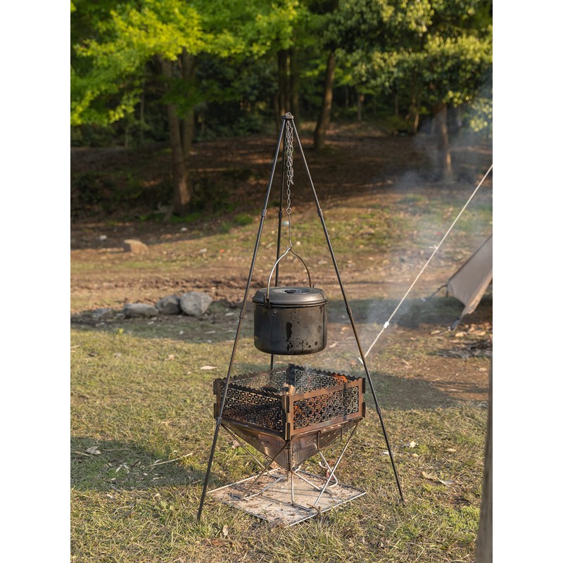 Camping Moon MC230 Aluminum Hanging Pot, Medium, Aluminum Pot, 1.2