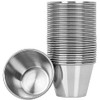Artcome 30 Pack Stainless Steel Condiment Sauce Cups Great for Dipping and Portion Cups, 2.5 oz