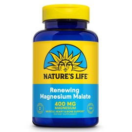 Natures Life, Magnesium Malate, 1300 mg, 100 Tablets by Natures Life                                                                                  