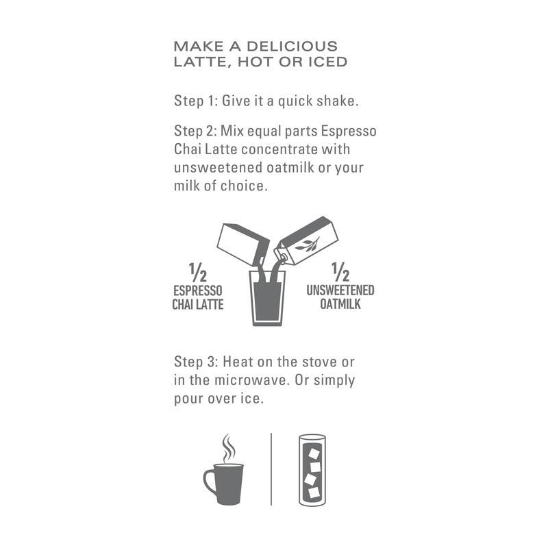 TAZO Espresso Chai Latte, Black Tea Concentrate, Easy to Serve