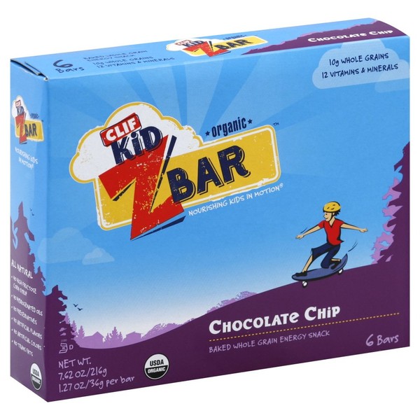Cliff Bar Zbar, Og, Choc Chip, 6-Count (Pack of 3)