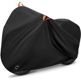 CoukouCover Bike Cover, Bicycle Cover Outdoor Waterproof Storage All Weather Rain Sun Windproof for Mountain Road Bike Electric Bike with Lock Holes & Reflective Strip (1 or 2 Bikes)