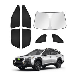 Canvcle Sunshades for 2020-2025 Subaru Outback Accessories Windshield Sun Shade Side Rear Window Shade Cover Sun Visor Shield Privacy Protection Keep Vehicle Cool Black 7PCS